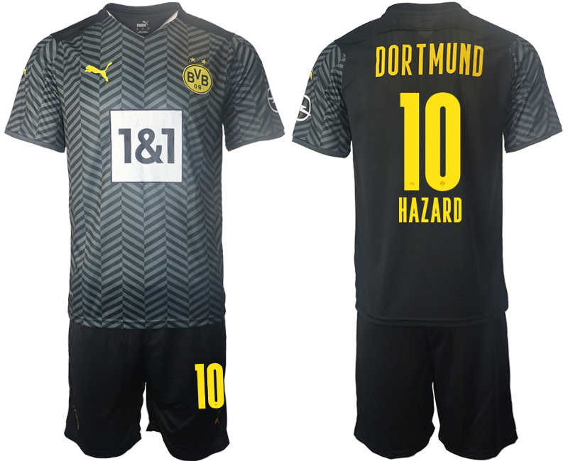 Cheap Men 2021-2022 Club Borussia Dortmund away black 10 Soccer Jersey